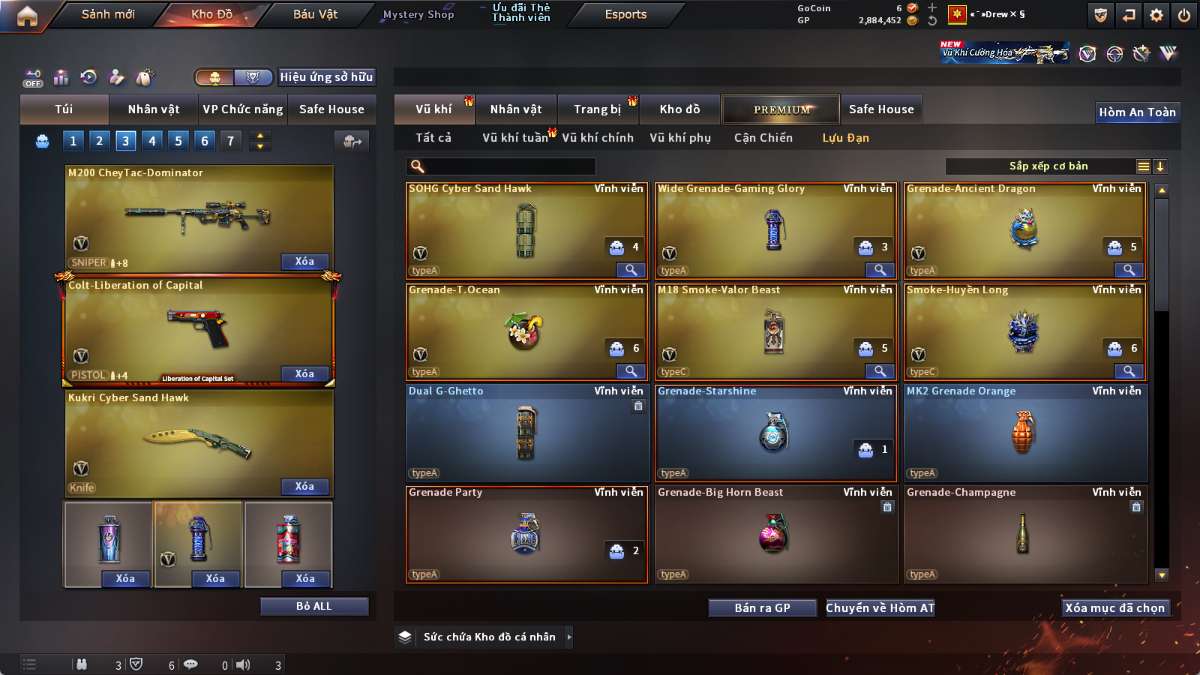 shop acc cf uy tin gia re